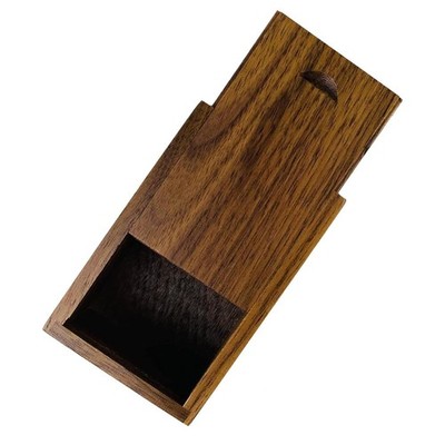Small Wooden Box with Sliding Lid Walnut Wood Box with Lid Top for Wedding Gifts