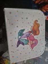 Mermaid Pretend Play Tin Tea Set with Carrying Case for Kids Role Play Gift