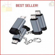 USB C to Micro USB Adapter, 4-Pack Type C Female to Micro USB Male Convert Con