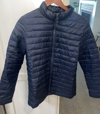 Lands End Boys XL 14-16 Packable Puffer Jacket Na Blue Primaloft Insulated Coat