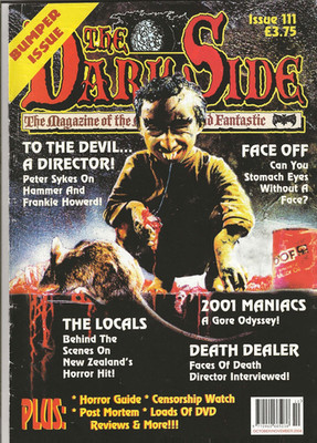THE DARK SIDE # 111 HORROR MAGAZINE PETER SYKES GREG PAGE JOHN ALAN SCHWARTZ