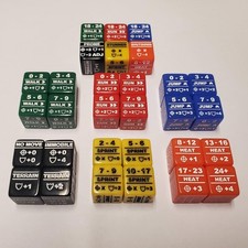 Battletech Stats Modifier Full 30 Dice Bundle: Color Coded Walk Run Jump Spri...