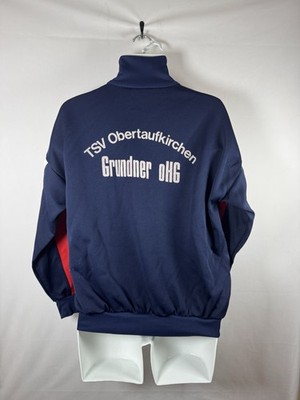 Vintage 80s Adidas Trefoil Navy Blue German Sports Club Track