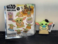 Monogram Star Wars The Mandalorian Grogu Eating Frog 3D Foam Bag Clip Keychain