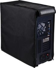 Computer CPU Dust Cover, Waterproof Desktop PC Mid-Tower Host Black