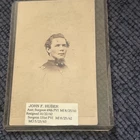 Civil War US Union army surgeon CDV John f HUBER fired in 1968 in Lancaster pa