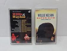 The Legendary Willie  Waylon / Willie Nelson Super Hits Vol 2 Cassette Lot