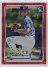 2020 Bowman Chrome Sapphire Edition Red 6/15 Shane Baz #BCP-20 01nw