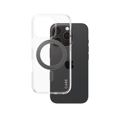 CARE Case Feature Black Kickstand MagSAFE Backcover für iPhone 16 Pro BRANDNEU