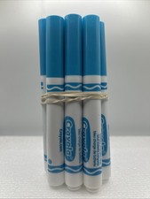 12 Crayola Broad Line Markers battery charged blue BULK
