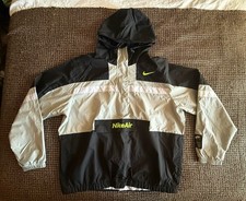 Nike Air 1978 Sportswear Air Woven Anorak Windbreaker White Black Mens Size XL
