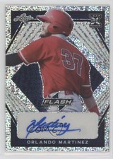 2021 Leaf Flash Navy 84/99 Orlando Martinez #BA-OM2 Auto 3d6