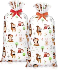 Teling 2 Pcs Large Animal Plastic Gift Bags 70"x 40" as shown in pictures 