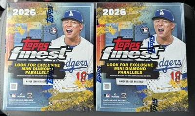2 x 2026 Topps Finest Baseball Mega Box - Factory Sealed