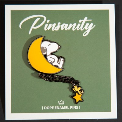 Snoopy Moon Woodstock Star Premium Pin - Fast shipping from USA - Peanuts