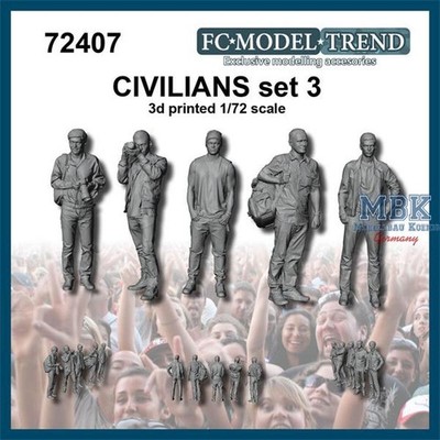 FC MODEL TREND FCMT72407 Civilians / Zivilisten Set 3 (1:72)