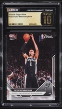 Victor Wembanyama 2026 NBA Topps NOW #335 Spurs CGC 10 PRISTINE