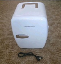 Russell Hobbs 14 Litre- larger -Mini Fridge Hot & Cold-White Wood Effect Handles