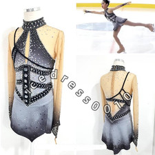 Ice Figure Skating Dress. Competition Gymnastics Ballet Custom Ice Dance Dress