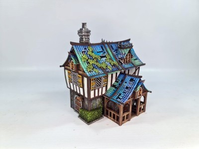 3d printed Modest Fantasy Home 28mm DnD, Tabletop terrain, RPG, Wargame Skirmish