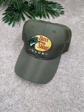 Gorra Bass Pro Shops espalda a presión verde camionero malla parche bordado club para hombre