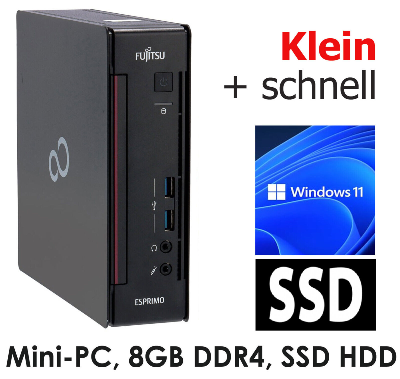 academisch Sandy verrader Computer Mini PC Q956 Intel CPU 8GB DDR4 128GB SSD USB 3.0 HDMI Windows 11  V340 | eBay