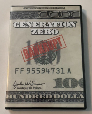 GENERATION ZERO ''Bankrupt'' DVD Citizens United Steve Bannon Documentary  NEW