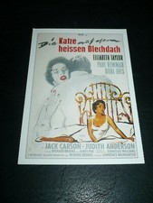 CAT ON A HOT TIN ROOF, film card [Elizabeth Taylor, Paul Newman, Burl Ives]