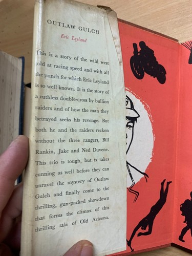 c1951 ERIC LEYLAND "OUTLAW GULCH" WESTERN FICTION VINTAGE HARDBACK BOOK (P3) - Picture 3 of 11