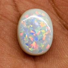 9.65 Cts Australian Opal Doublet 15.5x12mm Top Quality Flashy Loose Gemstone