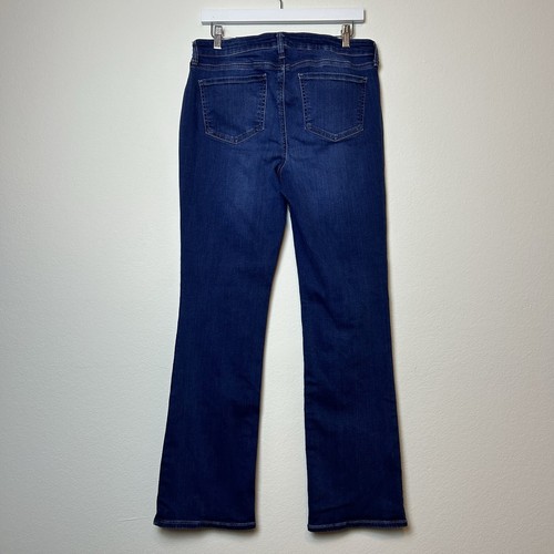 Pantalones de mezclilla para mujer Nydj 8 azules Barbara Bootcut elevación pliegue tiro alto informales occidentales - Imagen 6 de 12
