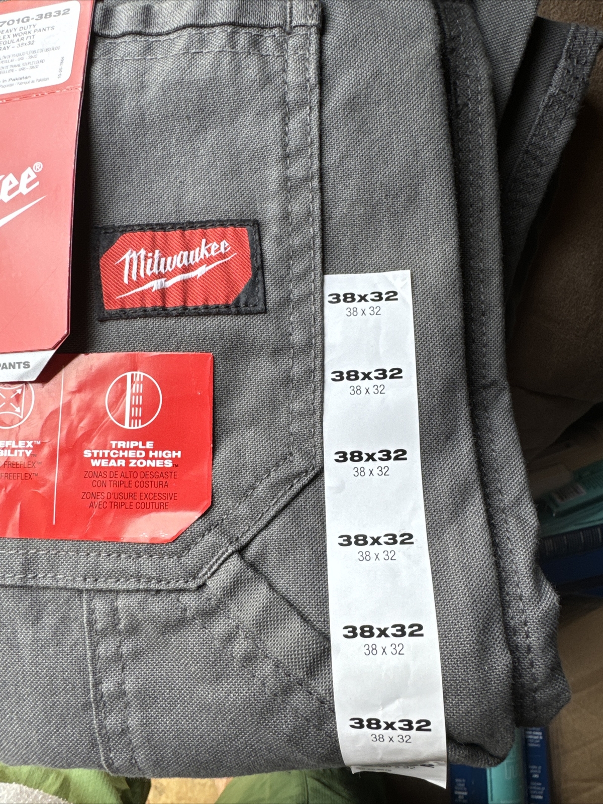 Milwaukee 701g3832 Heavy Duty Flex Work Pants Regular Fit 38x32 eBay
