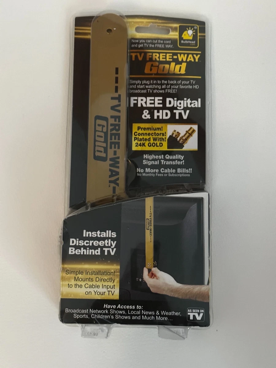 Amplified HD TV Free Way Gold Antenna PulseTV, 56 OFF