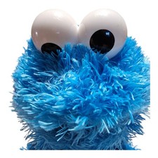 Gund Sesame Street Cookie Monster Soft Stuffed Animal Plush Toy 13" CLEAN