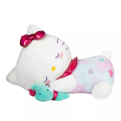Hello Kitty 18'' Sleeping Plush Tiny Chum Teddy Bear Stuffed Animal Sanrio