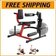 Adjustable Leg Extension and Curl Machine - 350 lbs Capacity Home Gym Equipment