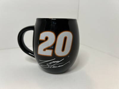 NASCAR Tony Stewart #20 Race Car Black Coffee Mug Cup 16oz Large 