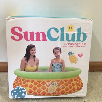 3D Pineapple Pool Sun Club 5' x 16.5 in NEW IN BOX