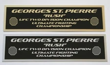 Georges St. Pierre GSP UFC nameplate for signed mma gloves photo case 