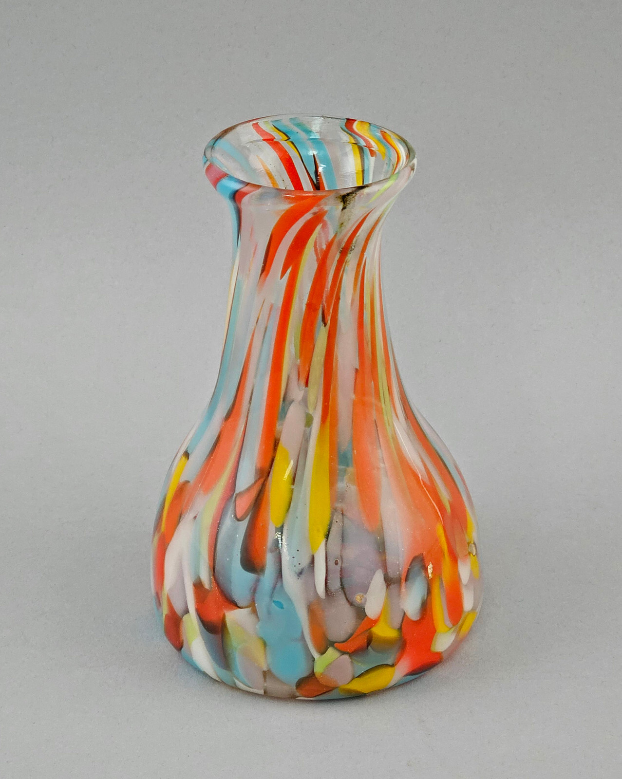 99835592 Vaso De Vidrio Bohemio En Forma De Caña H16,5cm