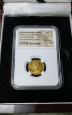 Western Roman Empire Gratian AD 367-383 AV Solidius Ultra Scarce MS Variety GOLD