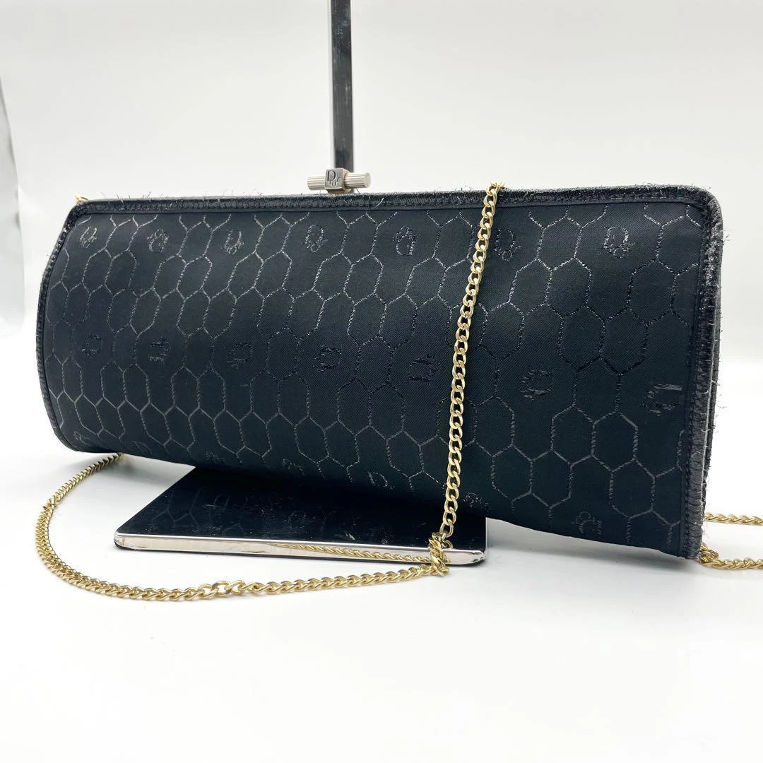 Sac bandoulière toile Dior authentique noir moyen femme France 112964