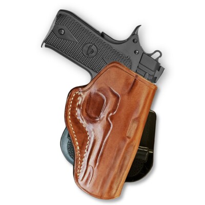 Premium Leather OWB Paddle Holster, Open Top Fits, Sig Sauer P230