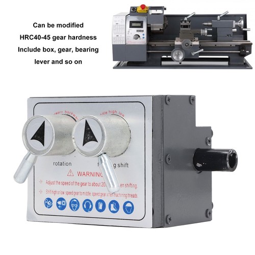 Lathe Gearbox Mini Adjustable Speed 3 Level Control Box Left Right Self Acting - 第 1/22 張圖片