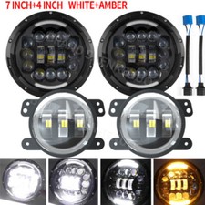 7 Led Headlights 4 Fog Lights Combo For 2003-2007 Jeep Liberty 7 Led Headlights 4 Fog Lights Combo For 2003-2007 Jeep Liberty