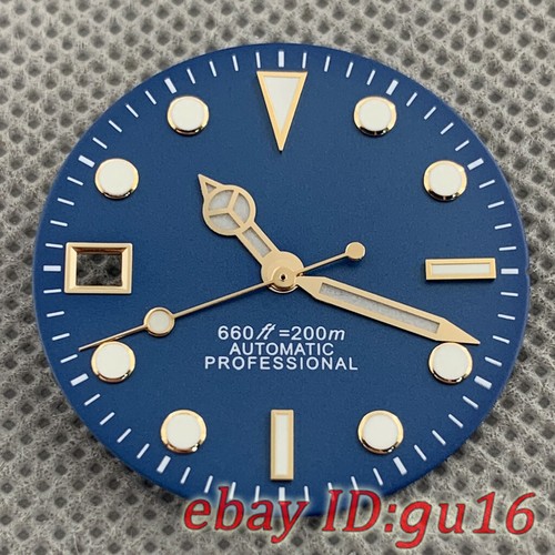 Reloj de 29 mm esfera y manecillas ajustadas movimiento NH35 9 en punto corona reloj para zurdos - Imagen 25 de 68