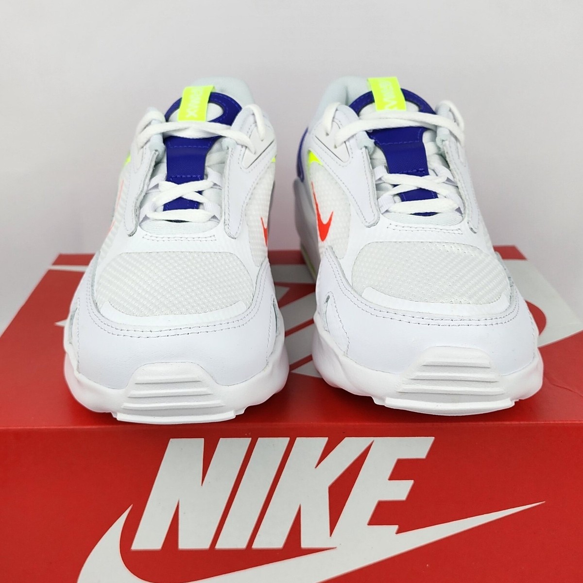 NIKE - けい Mens 8 Nike Air Max Excee White/Black-Iron Grey-Volt CD4165