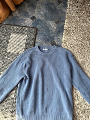 Zara Men Sweatshirt Baby Blau Größe M