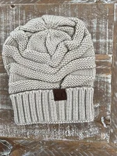 Hot item! CC Beanie New Women's Knit Slouchy Thick Cap Hat Unisex Solid Color