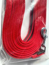 Schleppleine rot MYS gummiert extra lange Leine 15mm x 20m Karabiner MYS591-1551